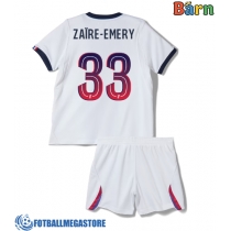 Fotballdrakt Barn Paris Saint-Germain Warren Zaire-Emery #33 Bortedraktsett 2026-27 Kortermet (+ Korte bukser)